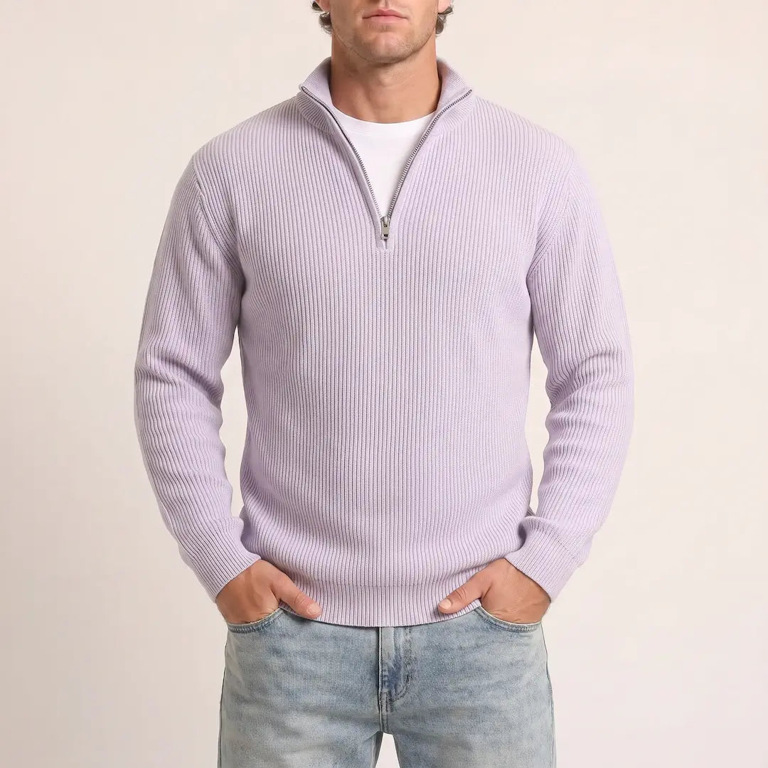 Beadlow - Weicher Half-Zip-Pullover