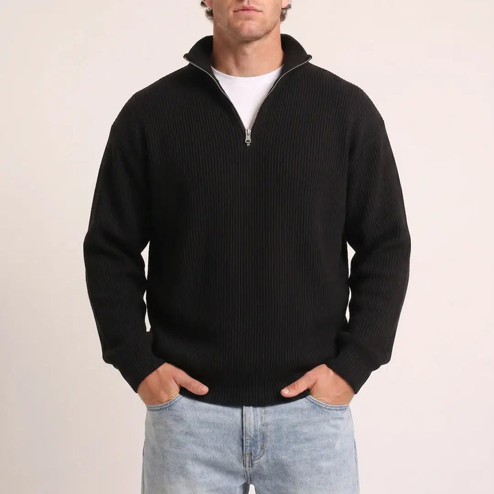 Beadlow - Weicher Half-Zip-Pullover