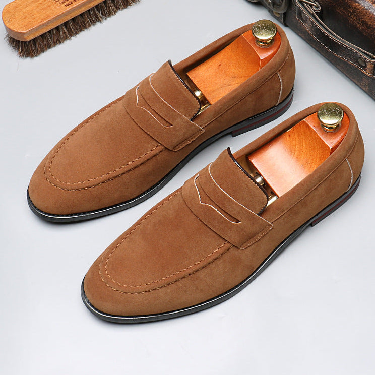 Aberic - Samtige Penny-Loafer