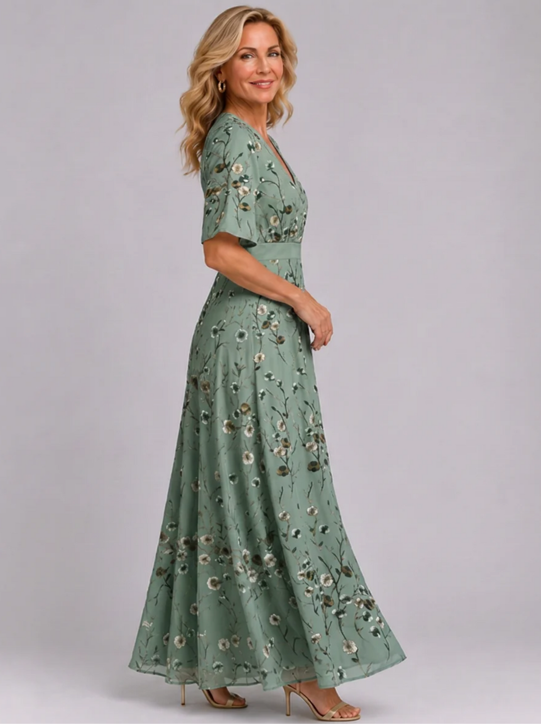 Adaline - Softtouch-Midikleid mit Blumenmuster