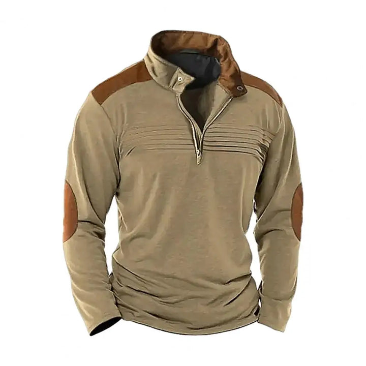 Montague - Weicher Pullover mit halbem Reißverschluss