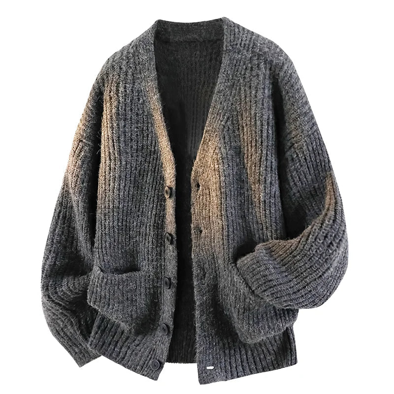 Galienne - Übergroßer Soft-Touch-Cardigan mit V-Ausschnitt