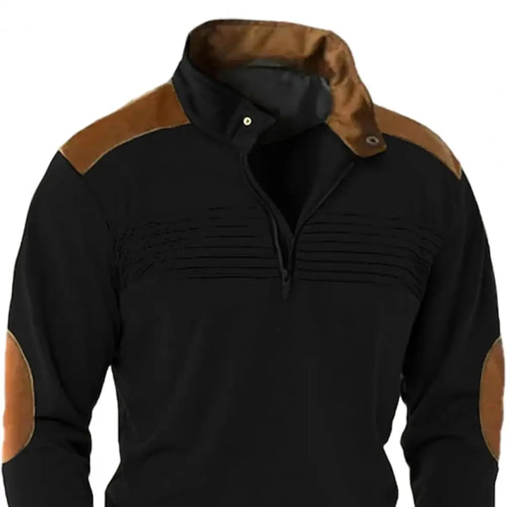 Montague - Weicher Pullover mit halbem Reißverschluss