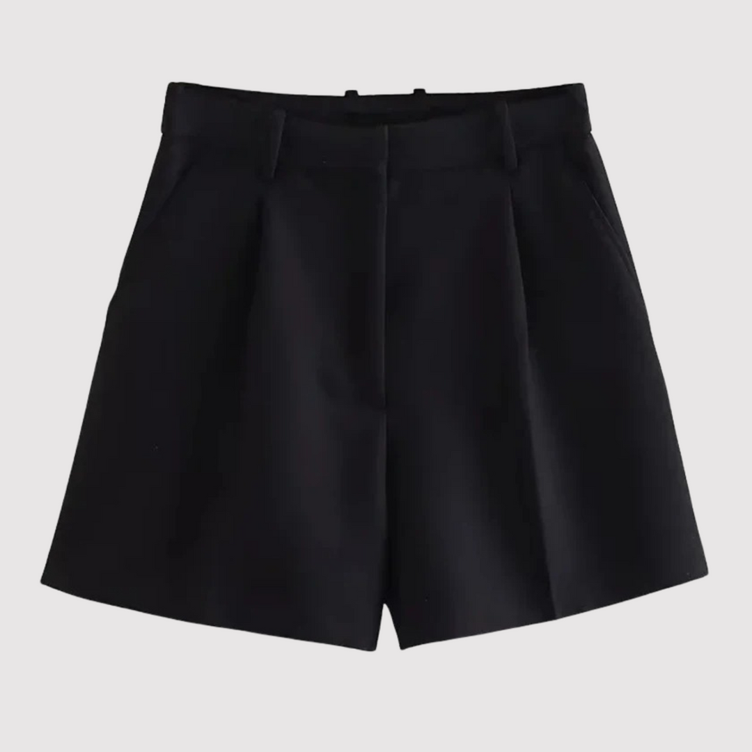 Mirelle - Maßgeschneiderte hoch taillierte Bundfalten-Shorts