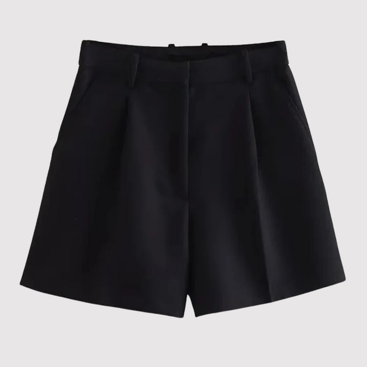 Mirelle - Maßgeschneiderte hoch taillierte Bundfalten-Shorts