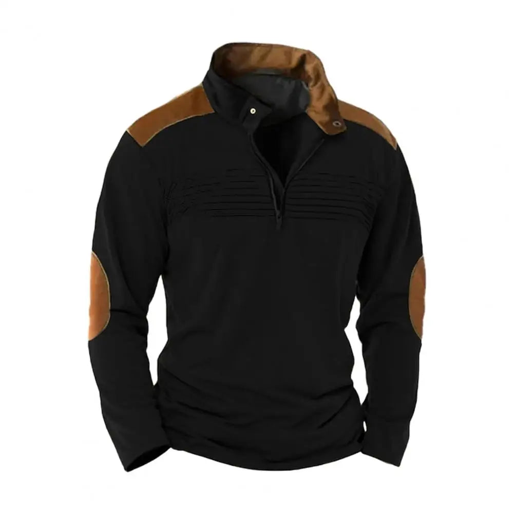 Montague - Weicher Pullover mit halbem Reißverschluss