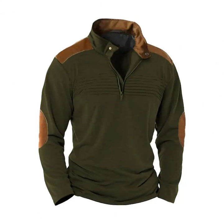 Montague - Weicher Pullover mit halbem Reißverschluss