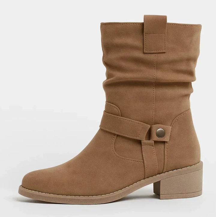 Calluna - Wadenhohe Softtouch-Stiefel mit Blockabsatz