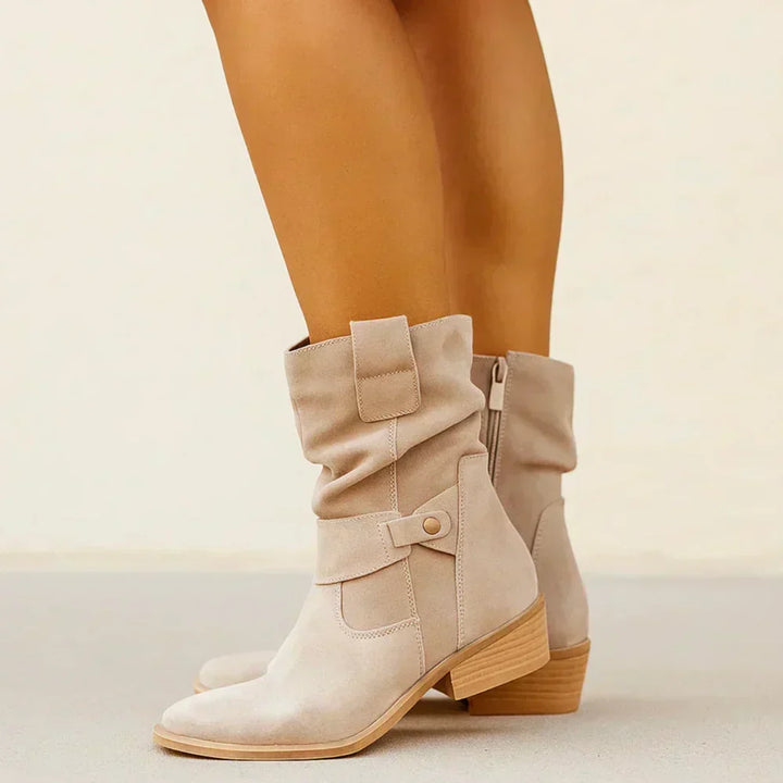 Calluna - Wadenhohe Softtouch-Stiefel mit Blockabsatz