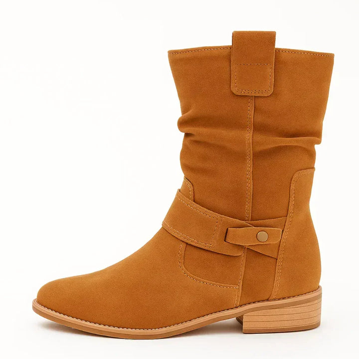 Calluna - Wadenhohe Softtouch-Stiefel mit Blockabsatz