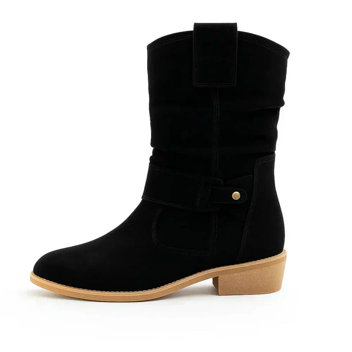 Calluna - Wadenhohe Softtouch-Stiefel mit Blockabsatz