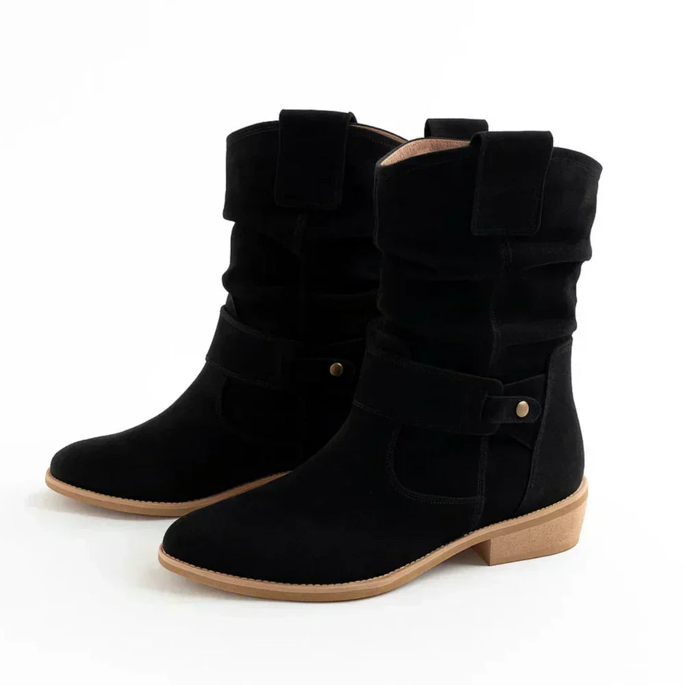 Calluna - Wadenhohe Softtouch-Stiefel mit Blockabsatz