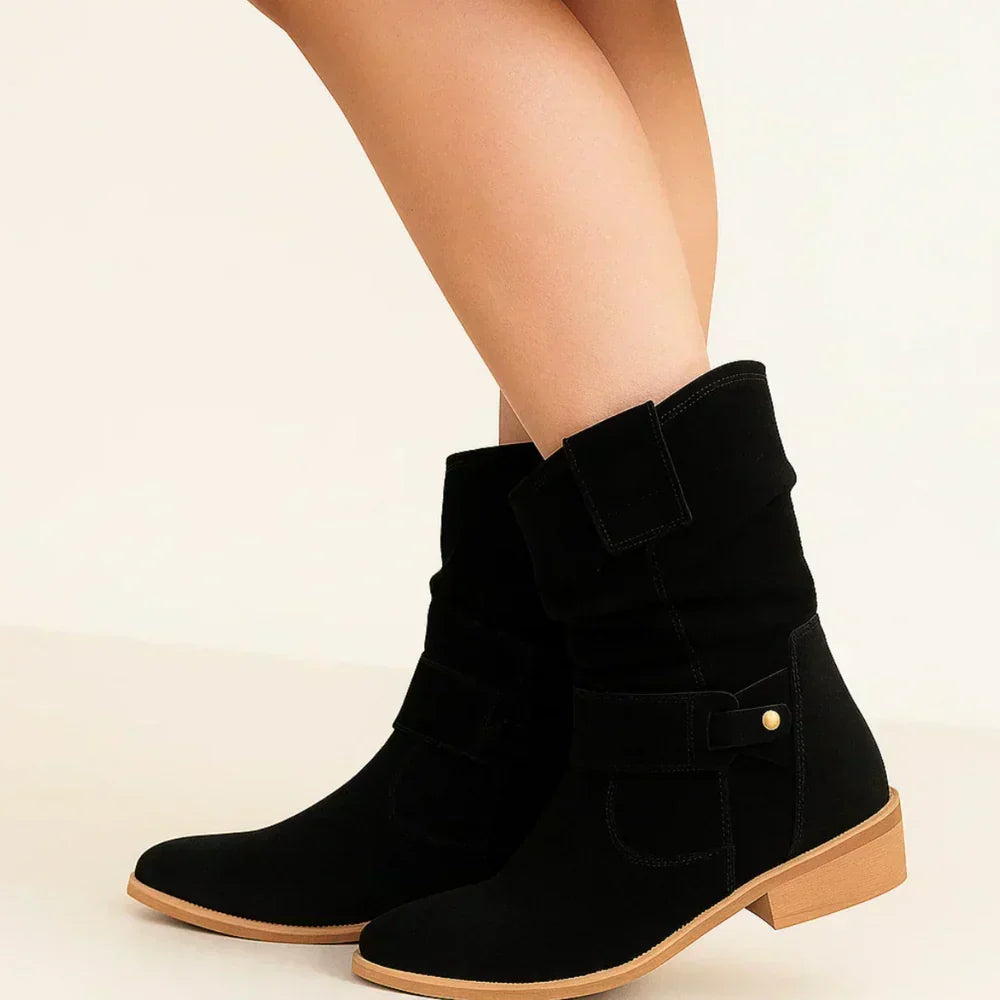 Calluna - Wadenhohe Softtouch-Stiefel mit Blockabsatz