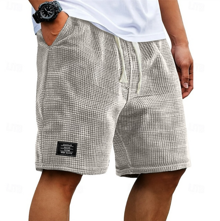 Godwin - Atmungsaktive Waffelpiqué-Shorts