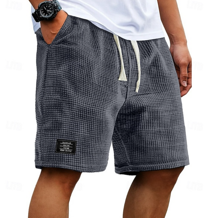 Godwin - Atmungsaktive Waffelpiqué-Shorts