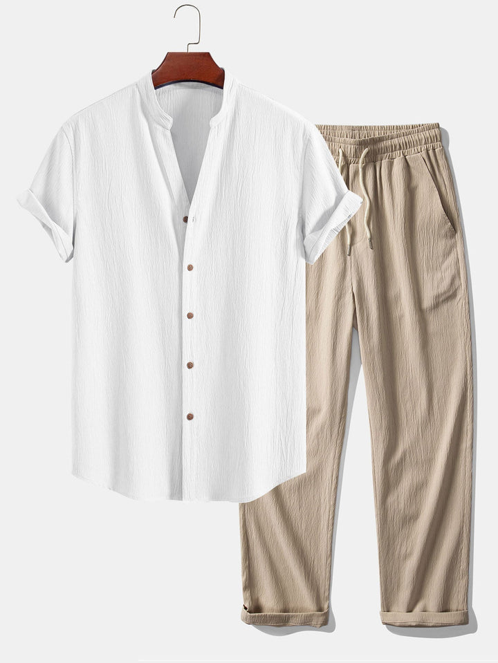 Adrian - Leichtes Sommerhemd- und Hosen-Set