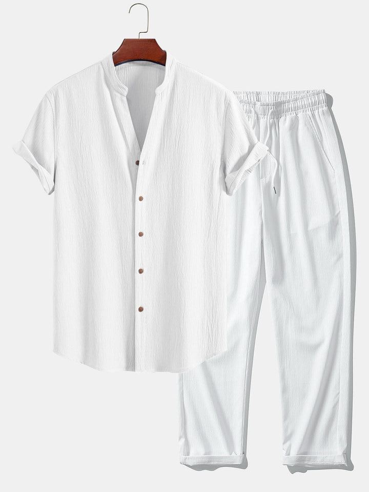 Adrian - Leichtes Sommerhemd- und Hosen-Set