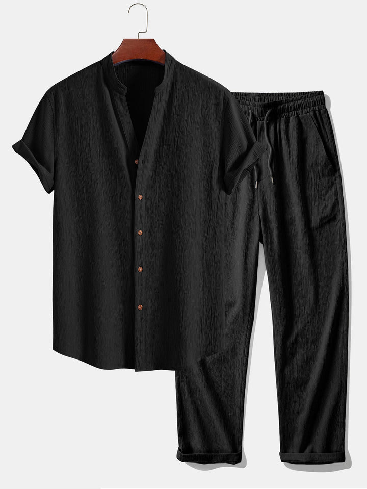 Adrian - Leichtes Sommerhemd- und Hosen-Set