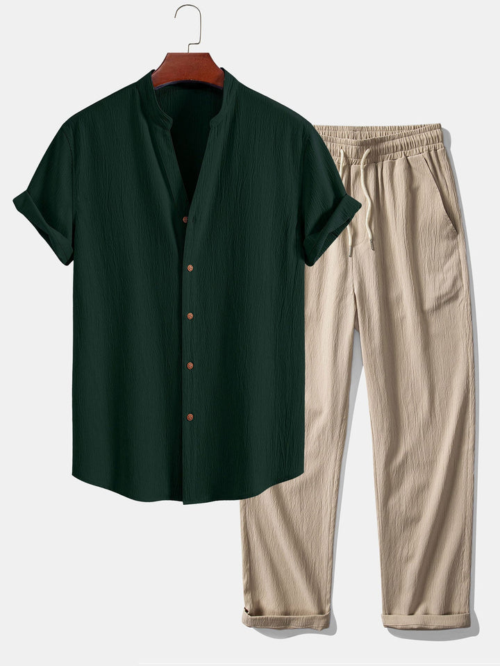 Adrian - Leichtes Sommerhemd- und Hosen-Set