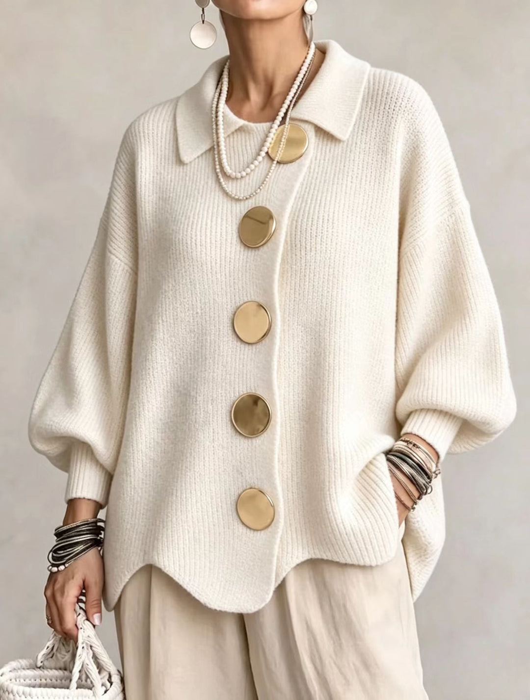 Kaelinae - Schwerer Oversize-Cardigan