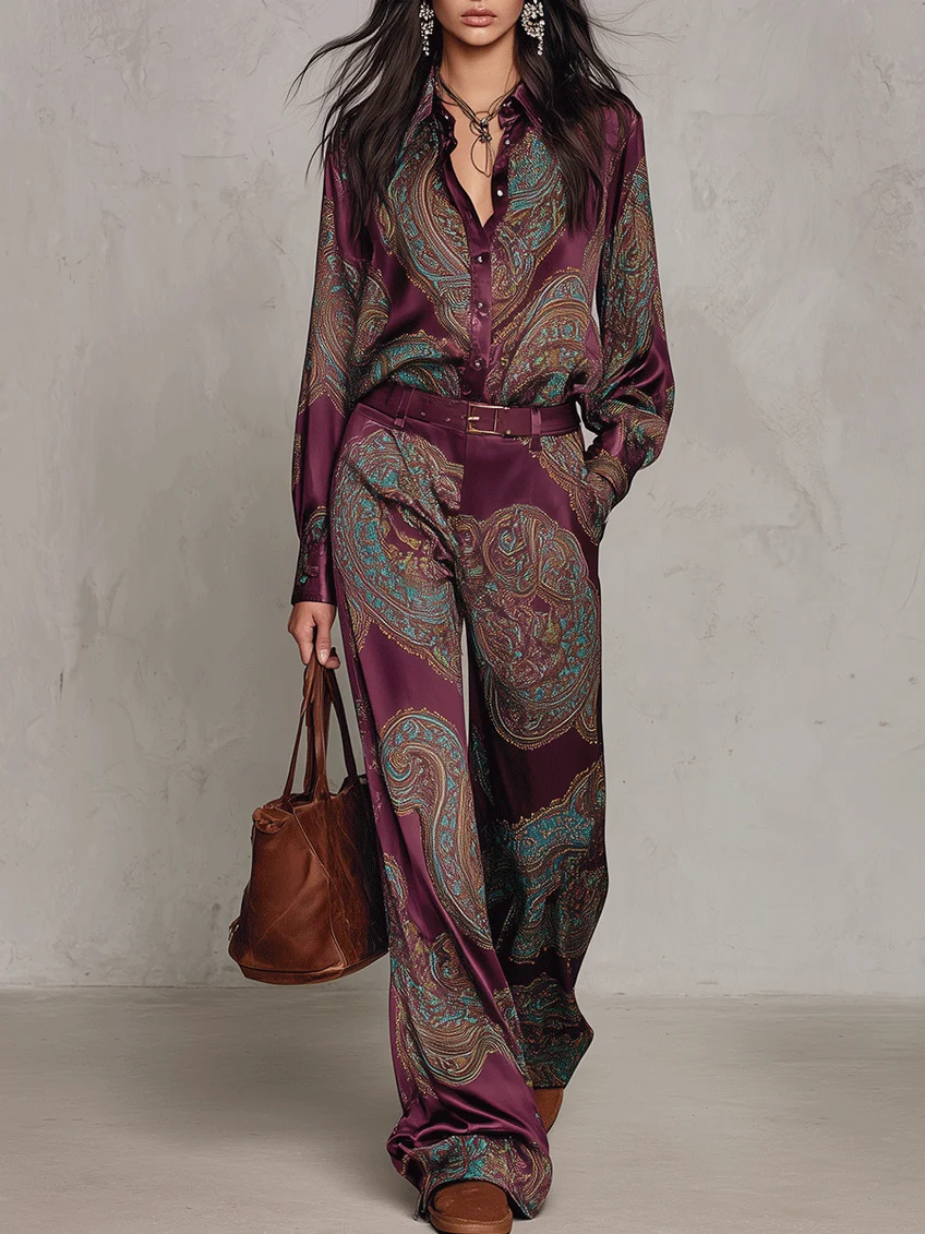 Jessamira - Seidiger Paisley-Zweiteiler