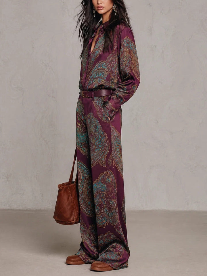 Jessamira - Seidiger Paisley-Zweiteiler