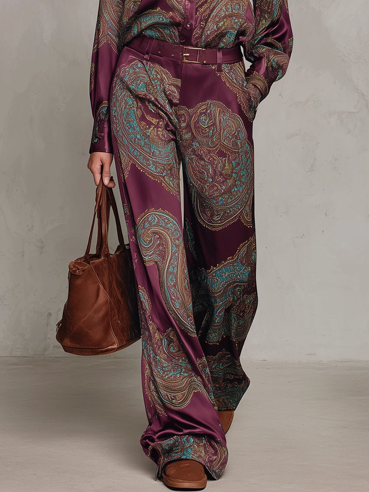 Jessamira - Seidiger Paisley-Zweiteiler