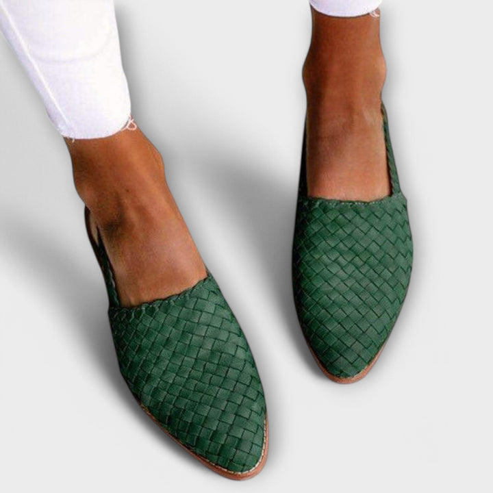 Alouisa - Handgewebte Slingback-Ballerina