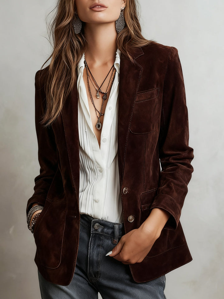 Mirevalle - Vintage-Wildlederblazer