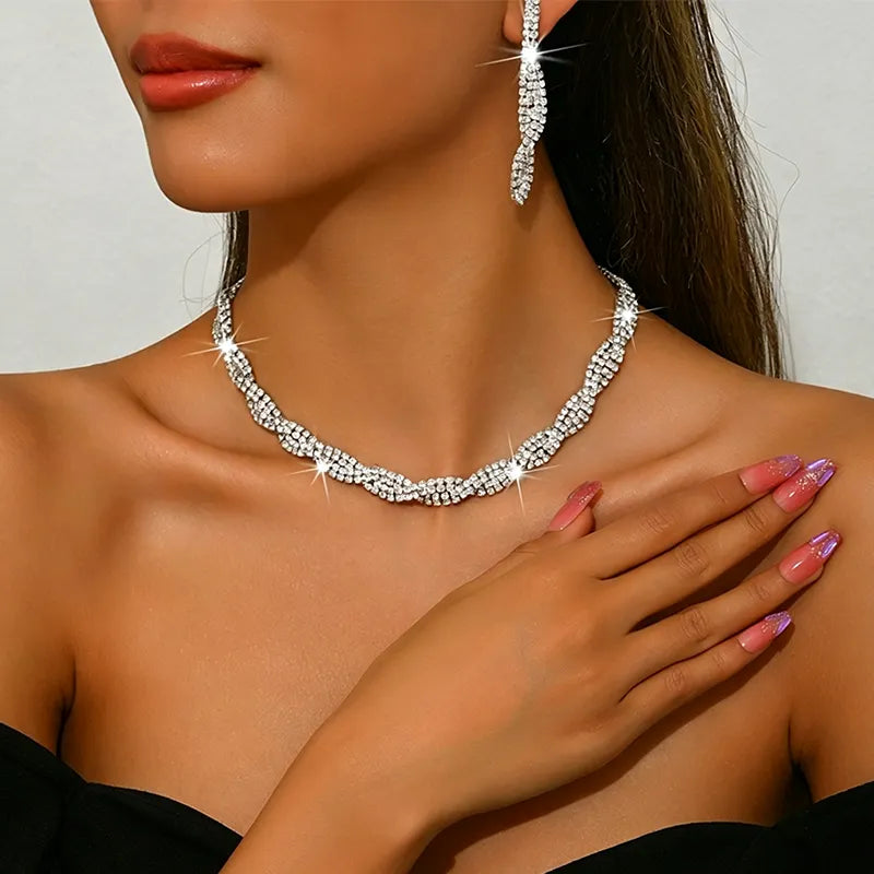 Alessara - Kristall-Twist-Schmuckset