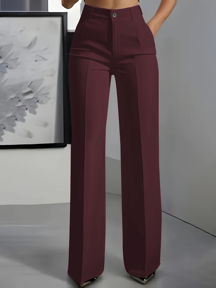 Adorisse - hoch taillierte, weite Hose im Tailoring-Stil