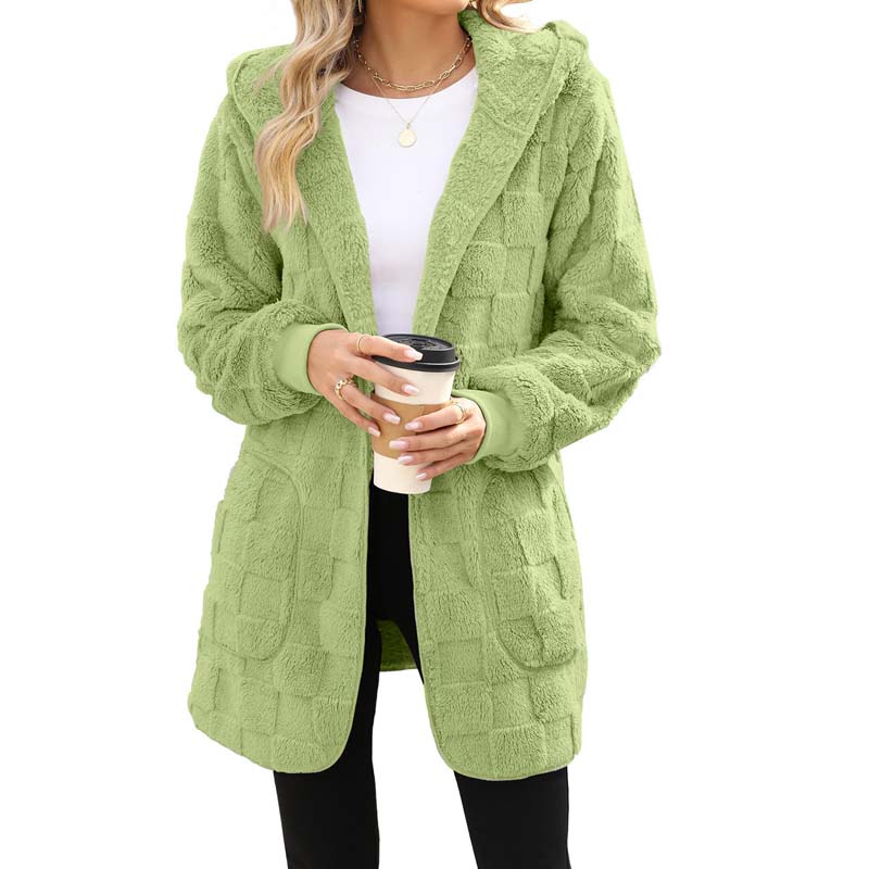 Zinnabelle - Plüschiger Kapuzen-Cardigan