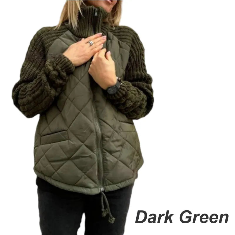Corisanna - Wärmende Strickjacke mit Reißverschluss vorne