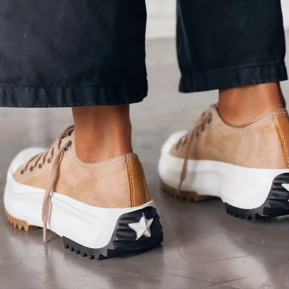 Viveca - Gepolsterte Plateau-Schnürschuhe