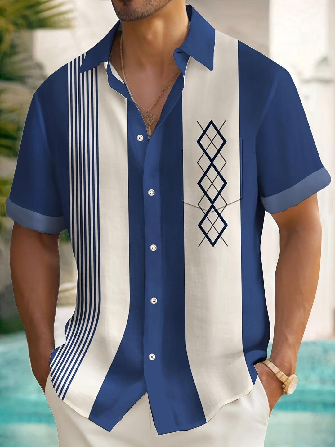 Morpeth - Gestreiftes Vintage-Henley-Shirt