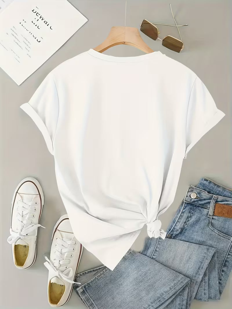 Sarai - Kaffeeherz-Print-T-Shirt