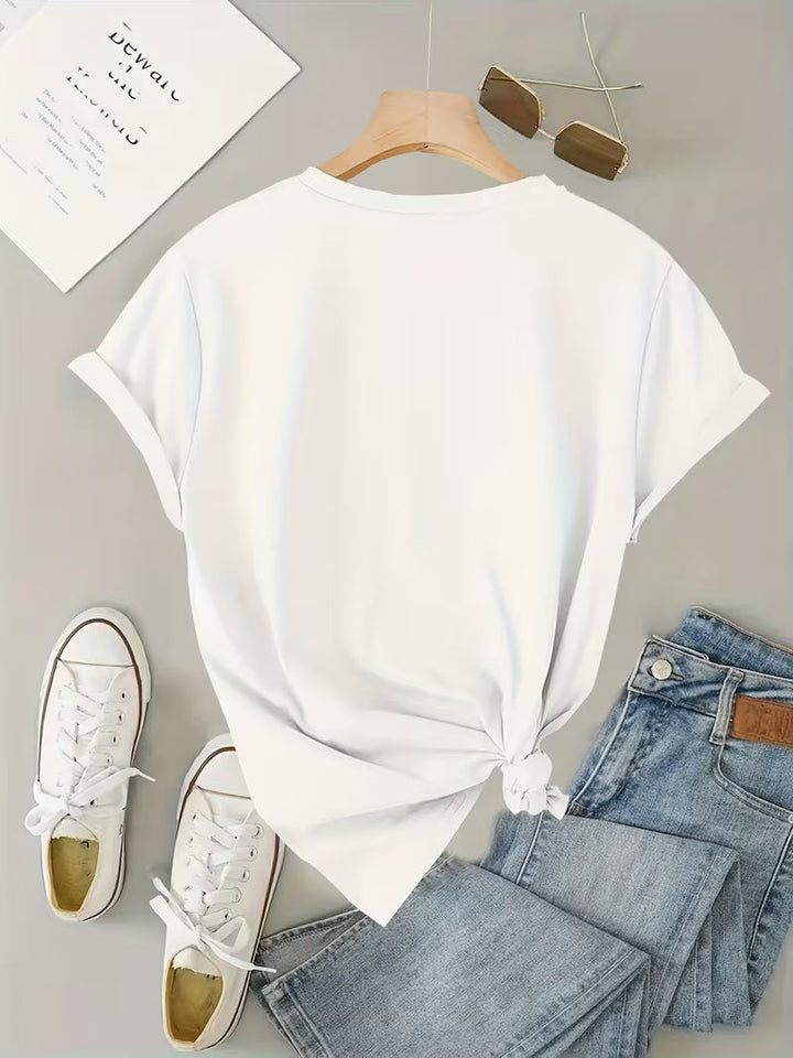 Sarai - Kaffeeherz-Print-T-Shirt