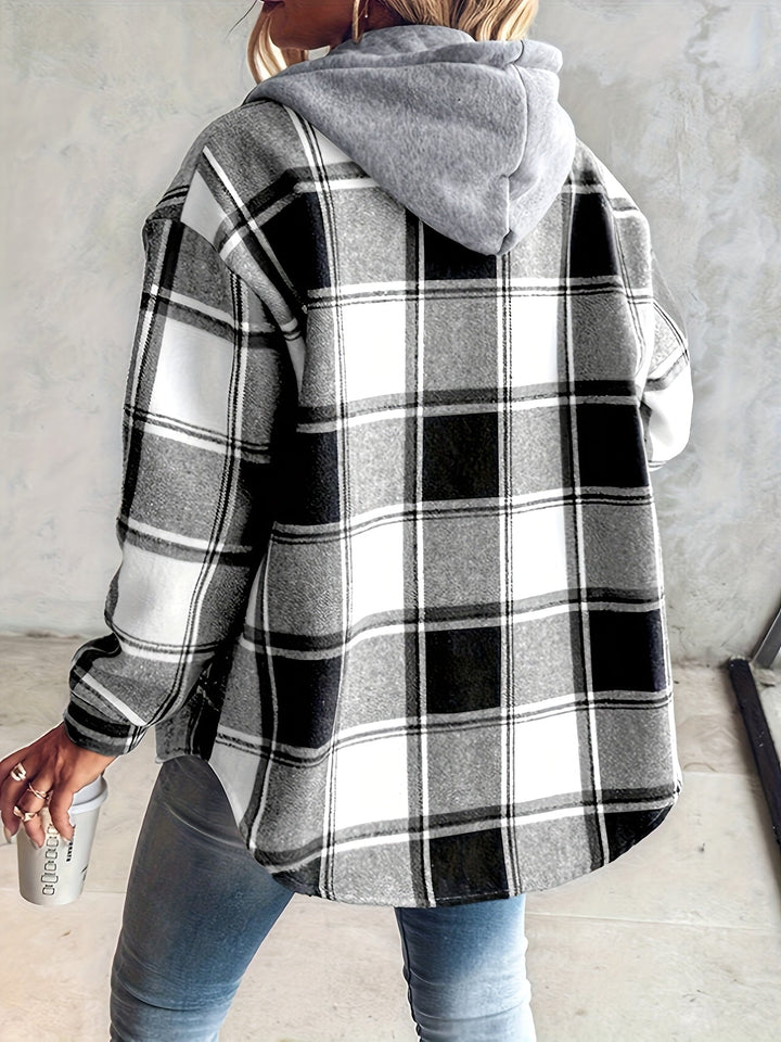 Genevessa - Weiche Hemdjacke mit Kapuze