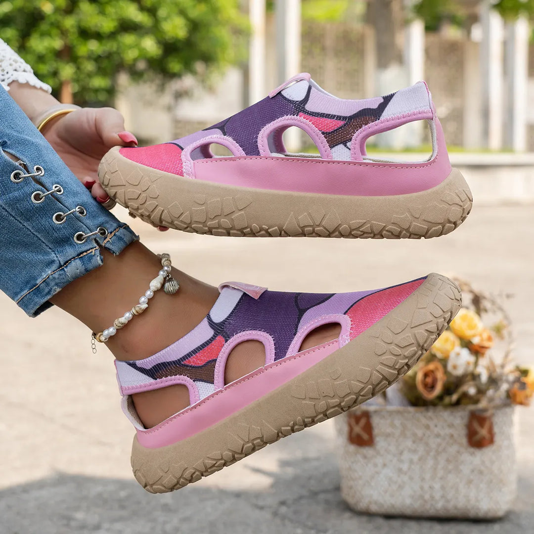 Maelina - gepolsterte orthopädische Walking-Sneaker