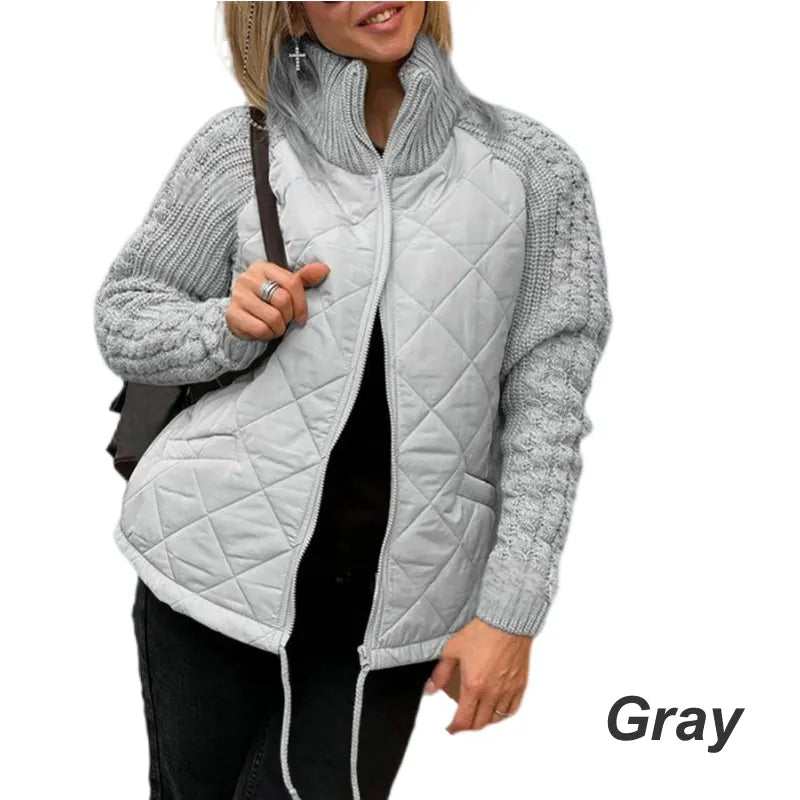 Corisanna - Wärmende Strickjacke mit Reißverschluss vorne