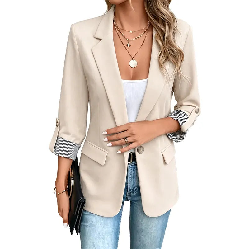 Neravelle - Taillierter Blazer mit hochgekrempelten Ärmeln