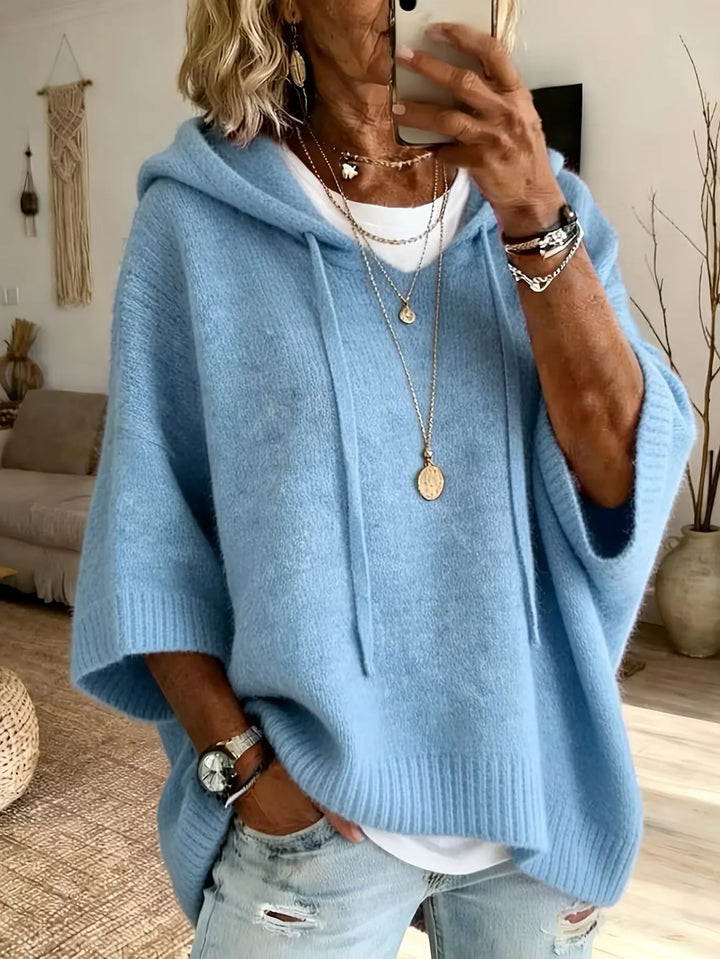 Celandria - Oversized-Kurzarm-Hoodie mit besonders weichem Griff