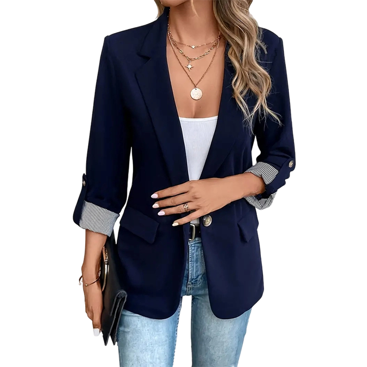 Celenya - Klassischer Blazer mit hochgekrempelten Ärmeln