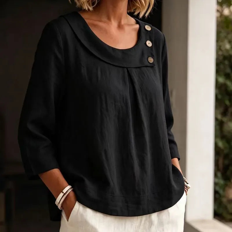 Brionelle - Leinenbluse mit weichem Griff