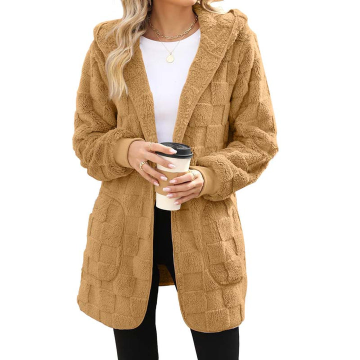 Zinnabelle - Plüschiger Kapuzen-Cardigan