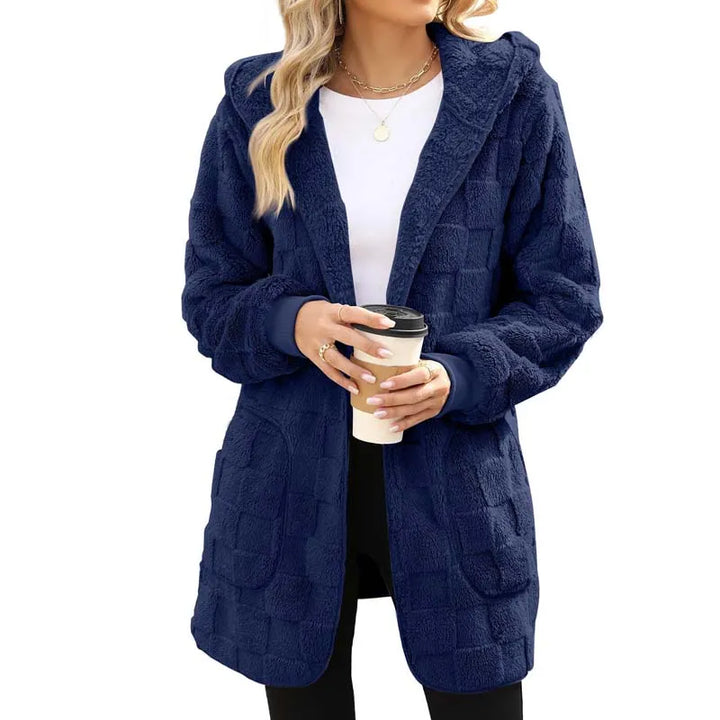 Zinnabelle - Plüschiger Kapuzen-Cardigan