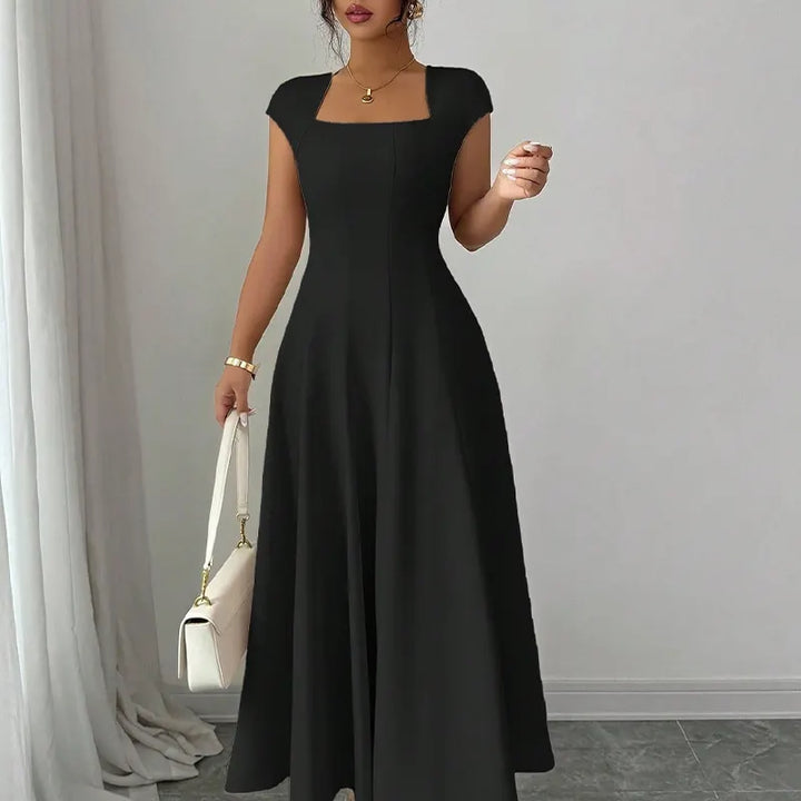 Ysolenne - Midikleid mit weichem Griff und quadratischem Ausschnitt