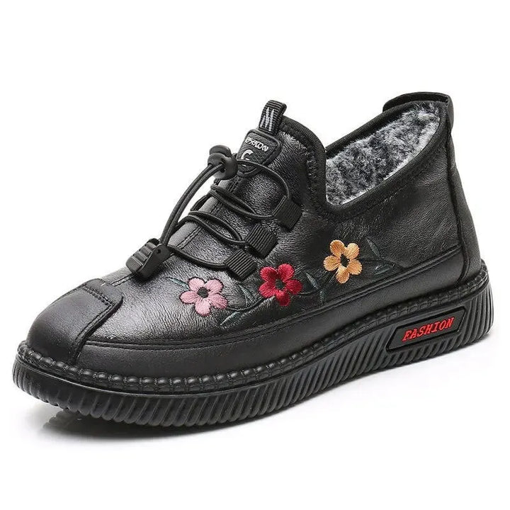 Verisse - blumenbestickte Komfort-Stiefeletten
