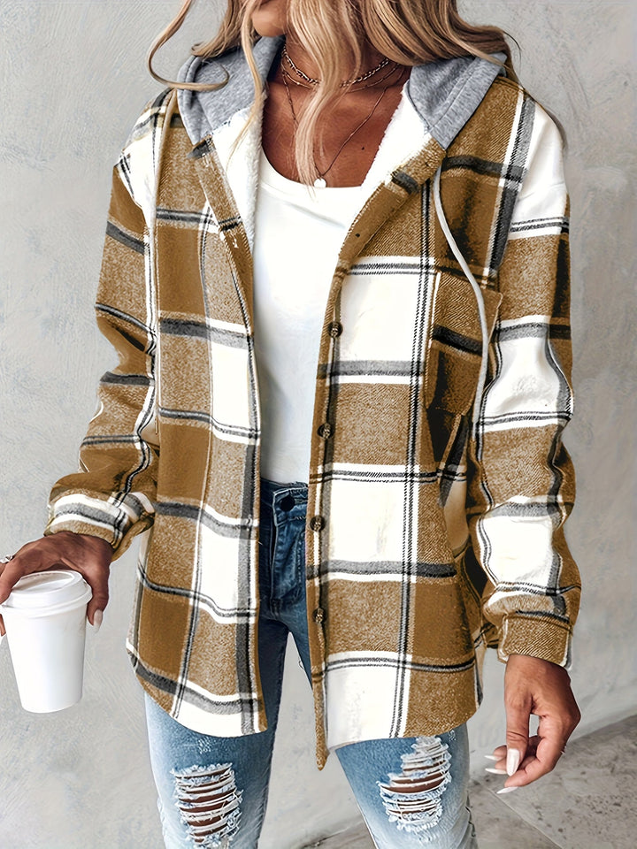 Genevessa - Weiche Hemdjacke mit Kapuze