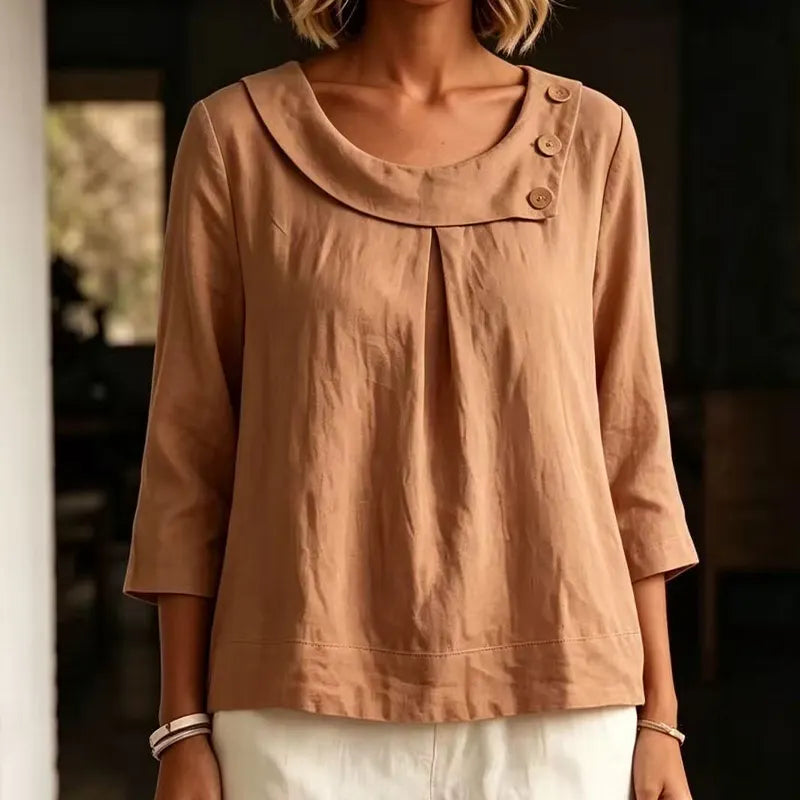 Brionelle - Leinenbluse mit weichem Griff